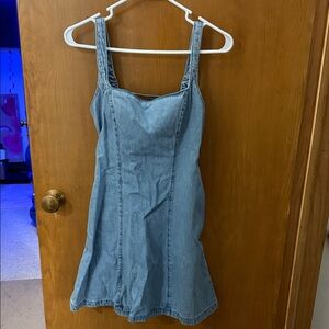 Hollister Light Blue Denim Dress
